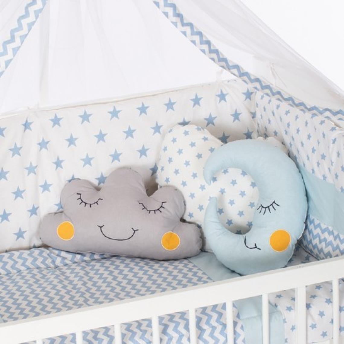 Bamgidoo 60 x 120 cm Bebek Uyku Seti Takımı 10 Parça - Mavi Yıldız