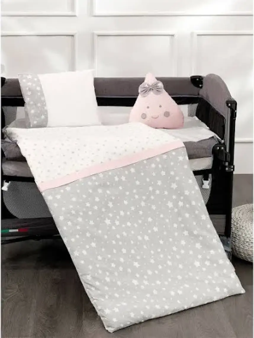 Momishop Nana Park Yatak Uyku Seti Pembe
