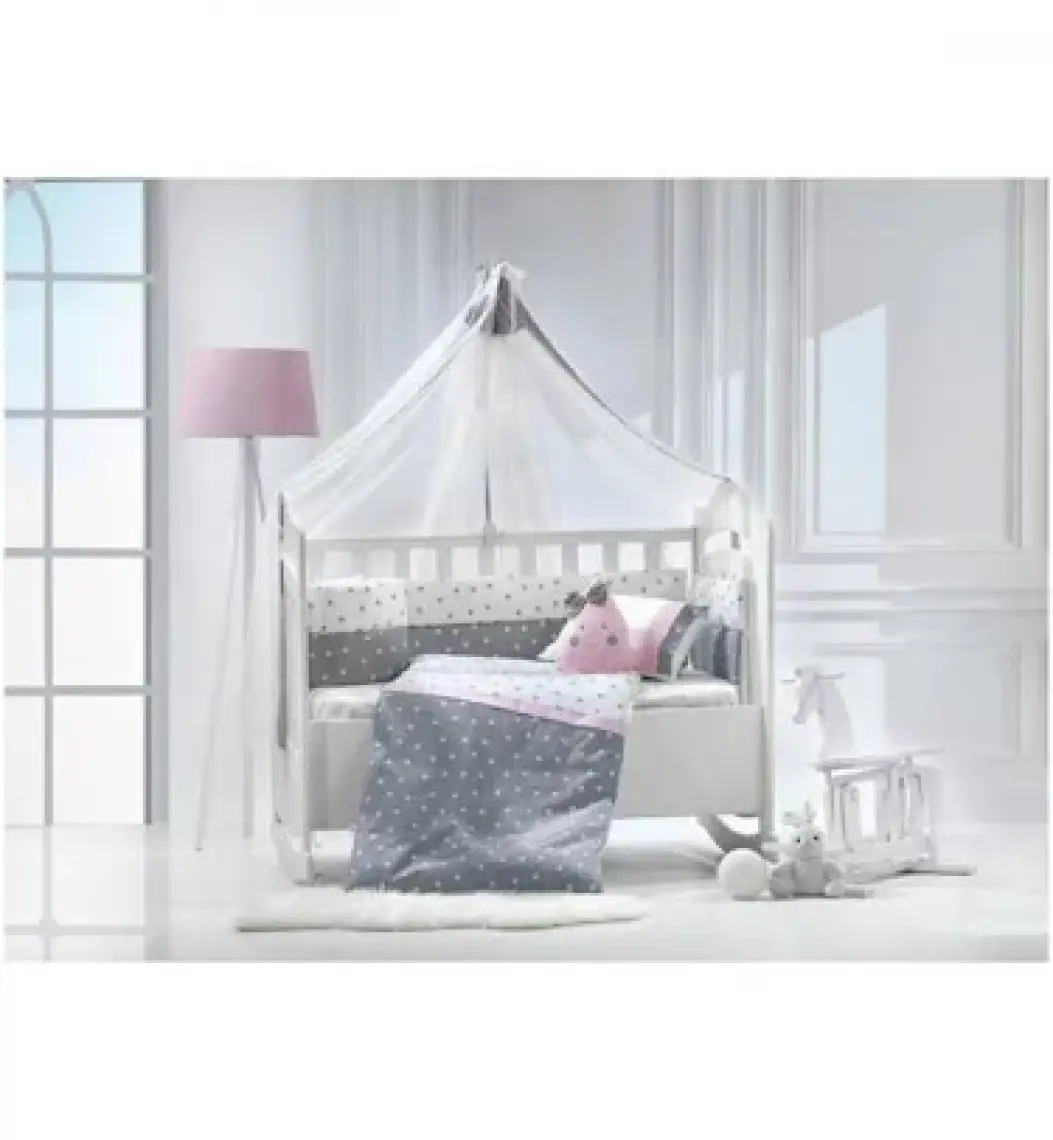 Momishop Nana Park Yatak Uyku Seti Pembe
