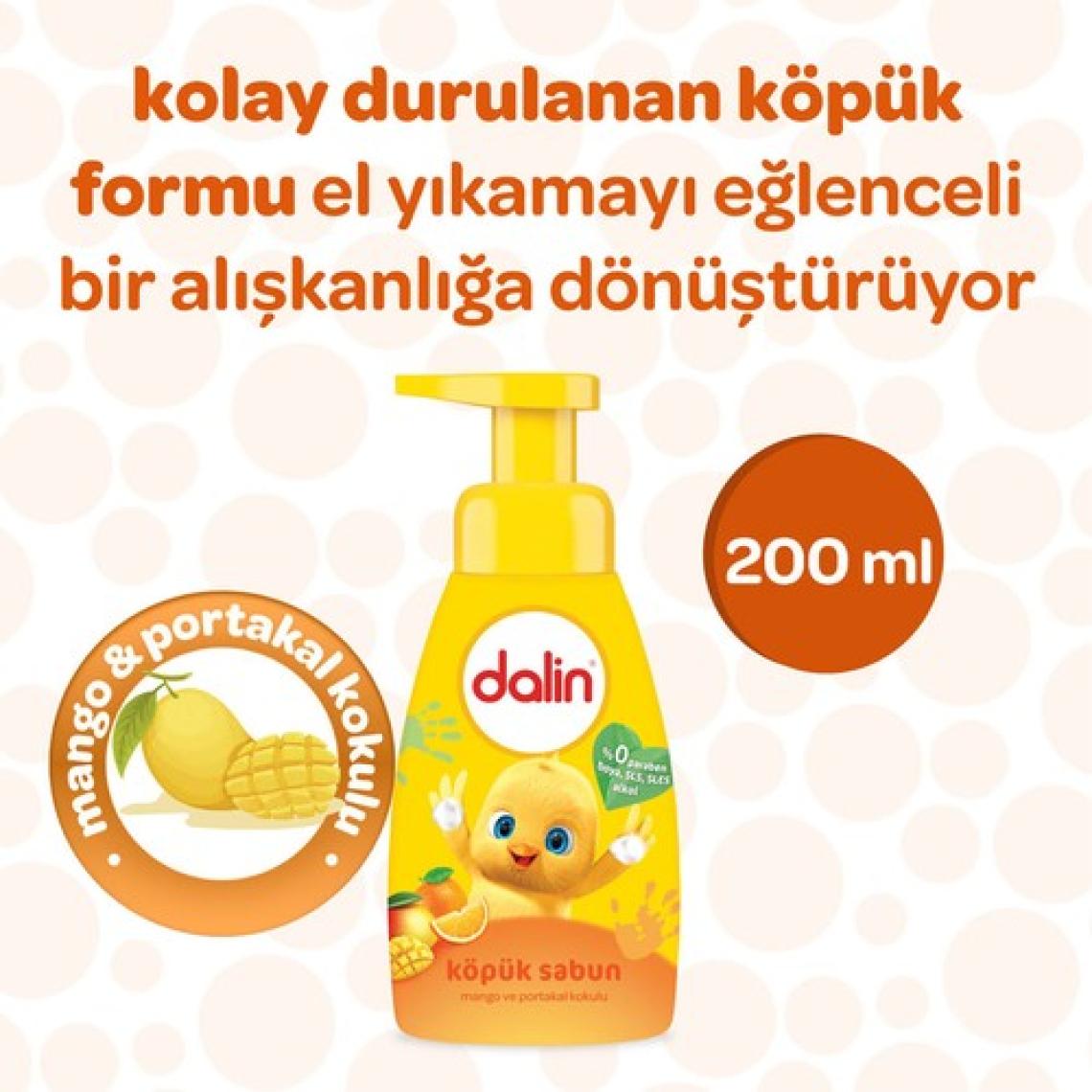 Dalin Mango ve Portakal Kokulu Köpük Sabun 200 ml