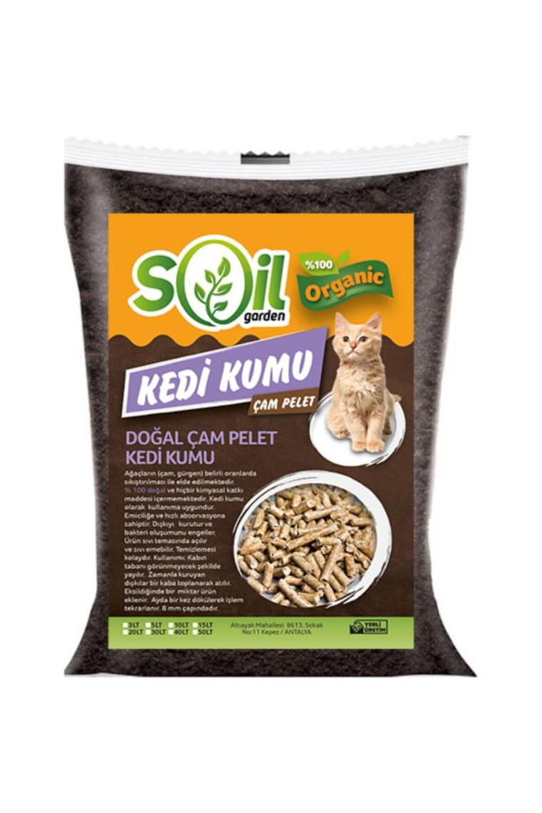 Soil Garden Organik Çam Pelet 40 Lt Kedi Kumu