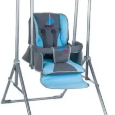Pashababy Lüks Salıncak Mavi-Gri