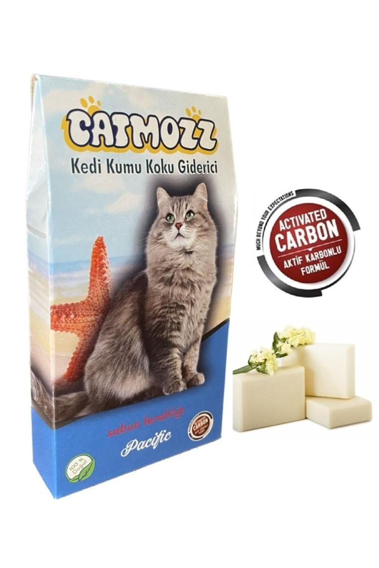 Pacific Aktif Karbon Kedi Kumu Sabunlu Koku Giderici Extra Koku Kontrolü Topaklanma 30 Gr