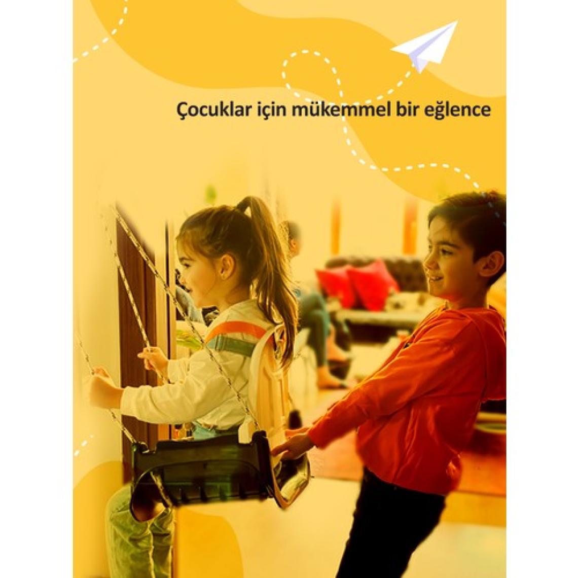 Saban Çocuk & Bebek Salıncağı | Salıncak Emniyet Kemerli Siyah Beyaz