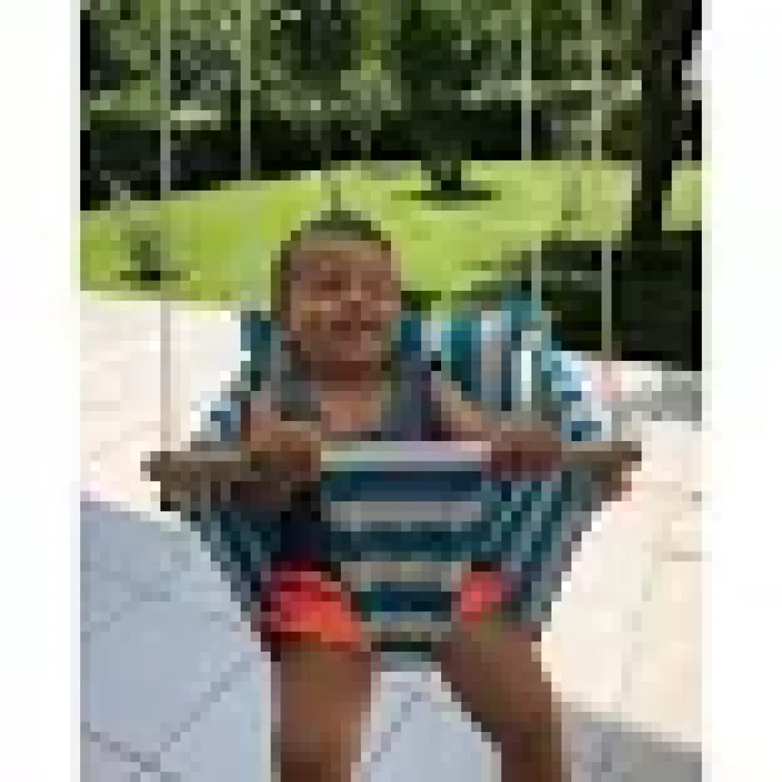 Svava Ahşaplı Bebek Salıncak (Turkuaz-Beyaz)