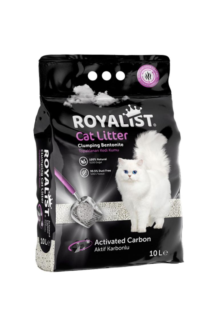 Royalist Aktif Karbonlu Topaklanan 10 lt Bentonit Kedi Kumu