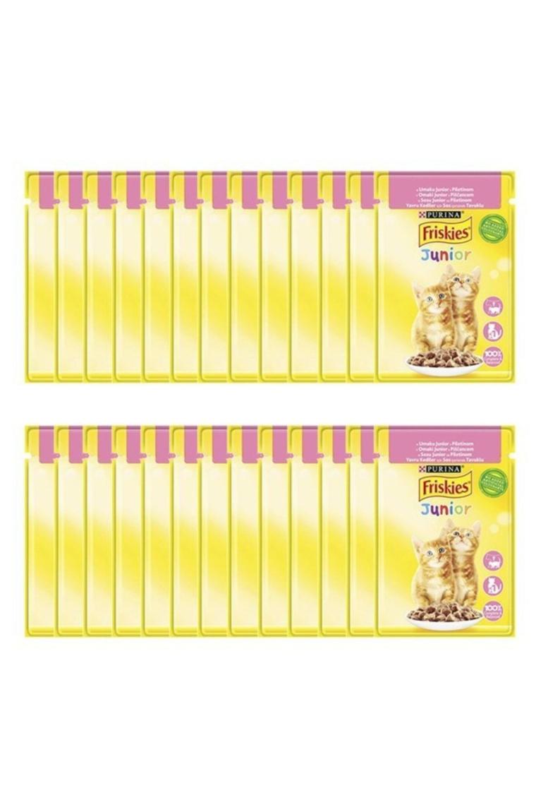 Friskies 85 gr Junior Tavuklu Yavru Kedi Yaş Maması 26 Adet