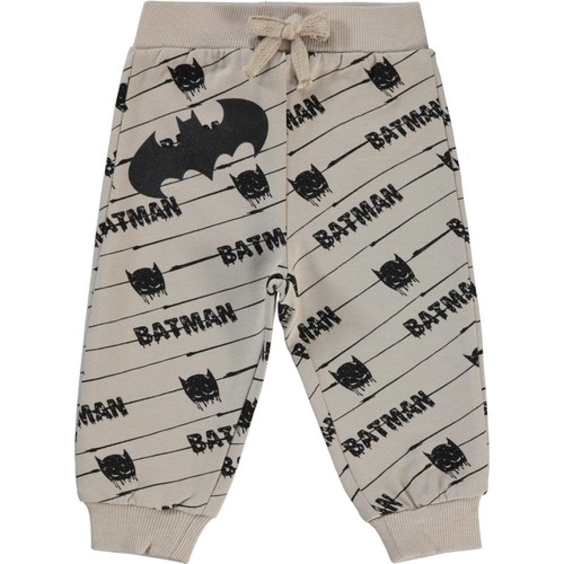 Batman Civil Baby Batman Erkek Bebek Eşofman Altı 6-18 Ay Açık Bej