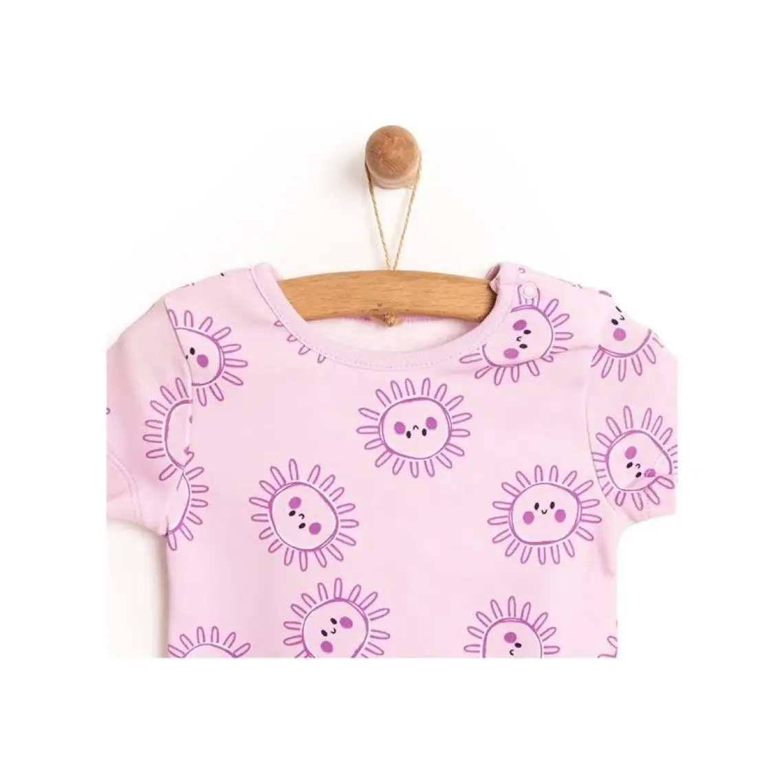 HelloBaby Yenidoğan Tshirt-Patiksiz Alt 2li Takım Kız Bebek