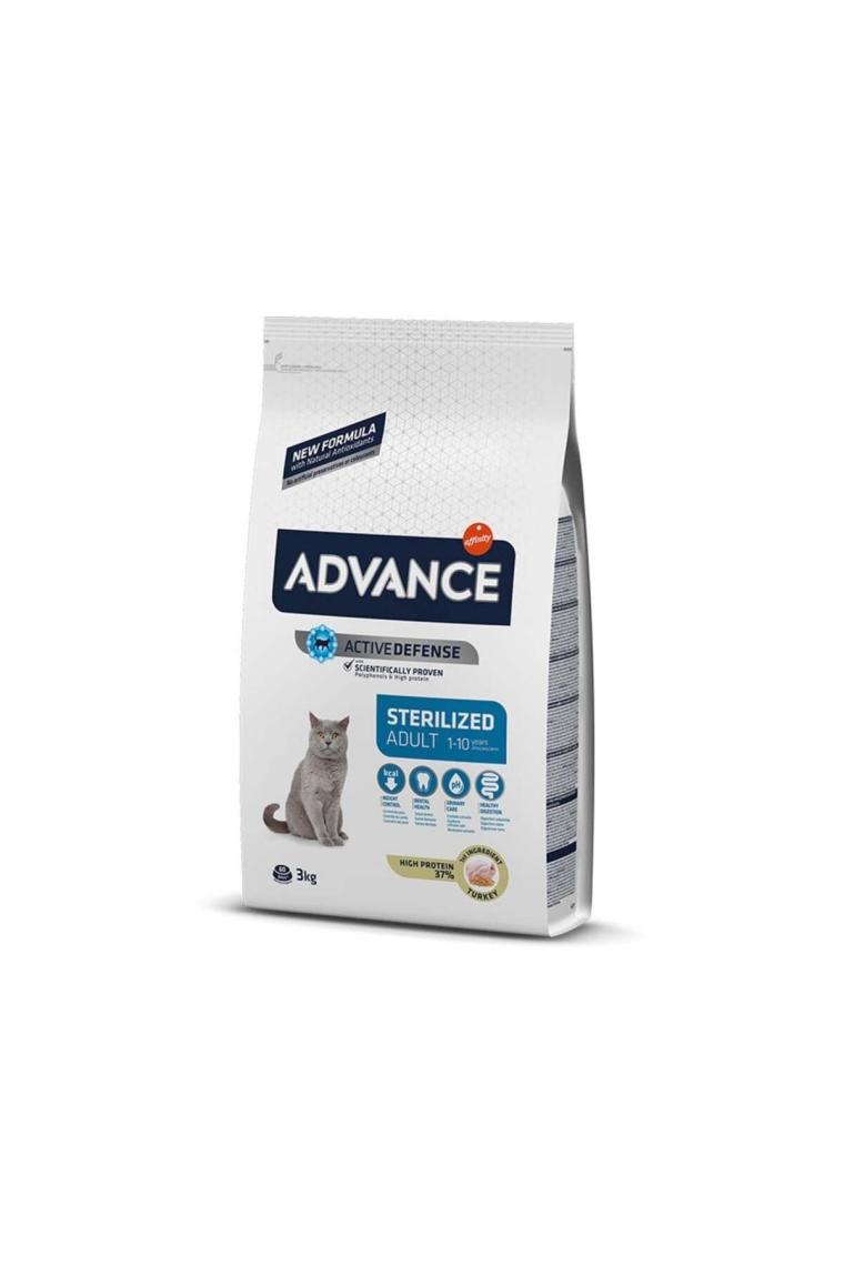 Advance Sterilised Hindili 3 kg Kısırlaştırılmış Yetişkin Kedi Maması