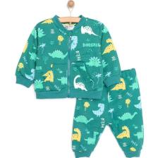 HelloBaby Basic Fermuarlı Metraj Baskılı Eşofman Takımı Erkek Bebek