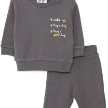 Hellobaby Basic Erkek Yazı Baskılı Eşofman Takımı Erkek Bebek