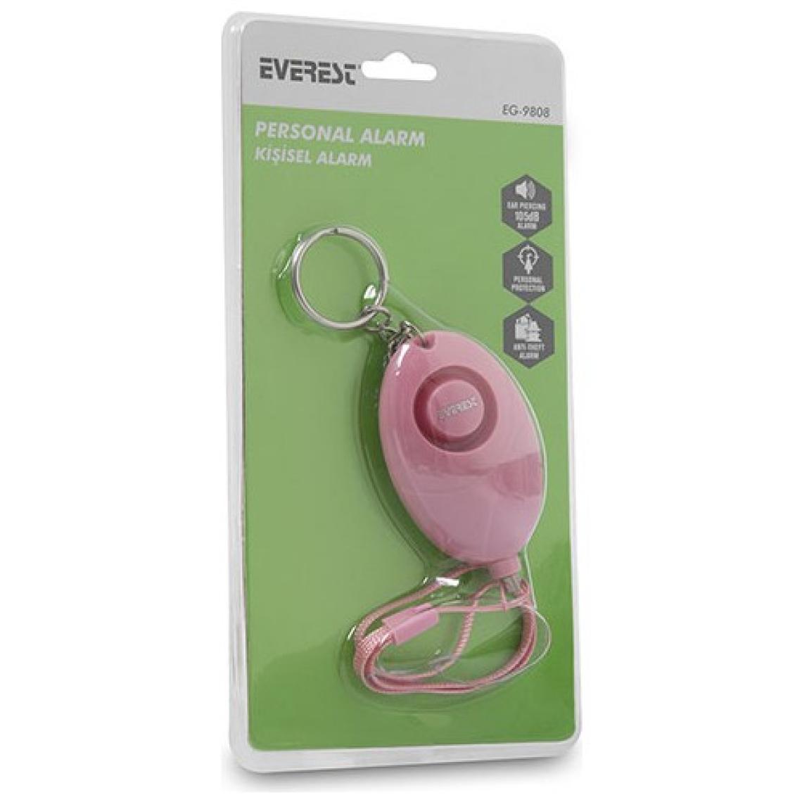 Everest EG-9808 Kişisel Güvenlik Alarmı  ( Beyaz veya Pembe olarak stok durumuna göre gönderilir)