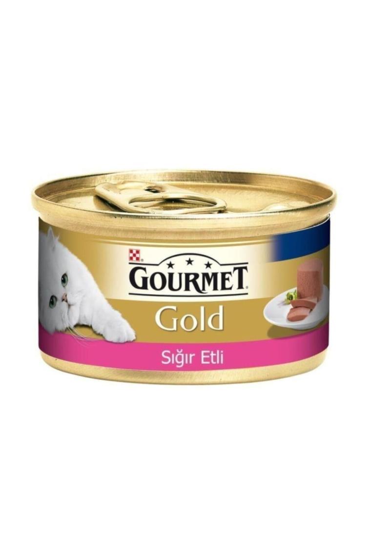 Gourmet Gold Kıyılmış Sığır Etli 85 gr Yetişkin Kedi Konservesi