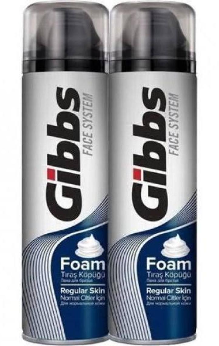 Gibbs Normal Ciltler Için Tıraş Köpüğü  200 ml x 2