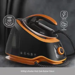 Jetsteam 1174h Otomatik Sıcaklık Ayarlı Buhar Kazanlı Ütü Siyah Turuncu