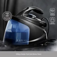 Homend Steamwork 1167H Siyah Beyaz 2400 W Buhar Kazanlı Ütü