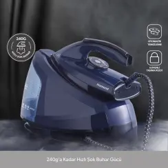 Homend Steamwork 1168H Lacivert 2400 W Buhar Kazanlı Ütü